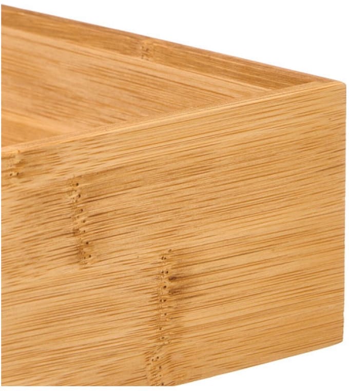 Lade bakjes / organizers set - Smartsystem - 8x delig - bamboe hout - 53 x 60 cm - sorteren opbergsysteem