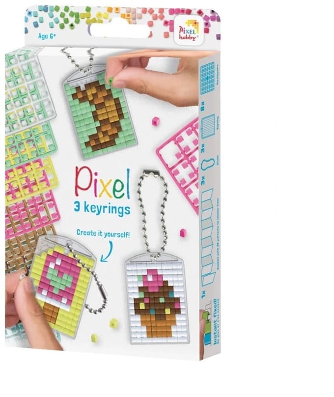 Pixelhobby Medaillon Set Zoetigheden 3 stuks