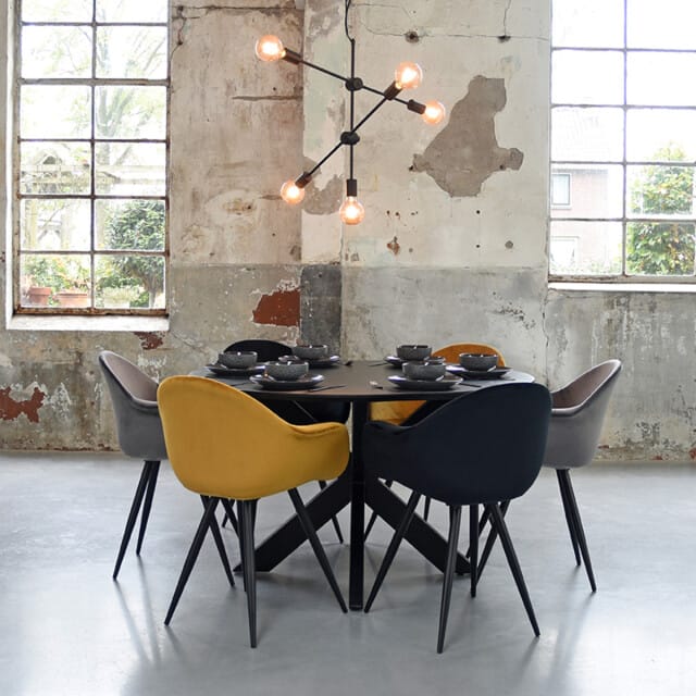LABEL51 Stilo Hanglamp - Zwart - Metaal - 5-Lichts
