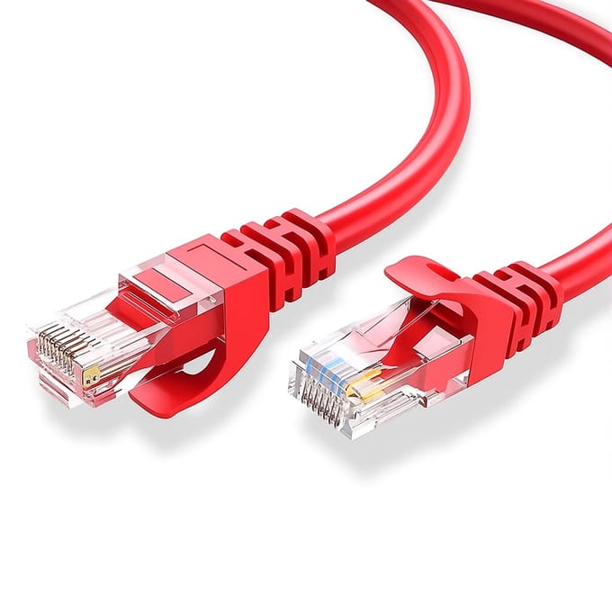 Internetkabel - 3 meter - CAT7 - Ethernet kabel - Netwerkkabel - Rood - UTP kabel - RJ45 - UTP kabel