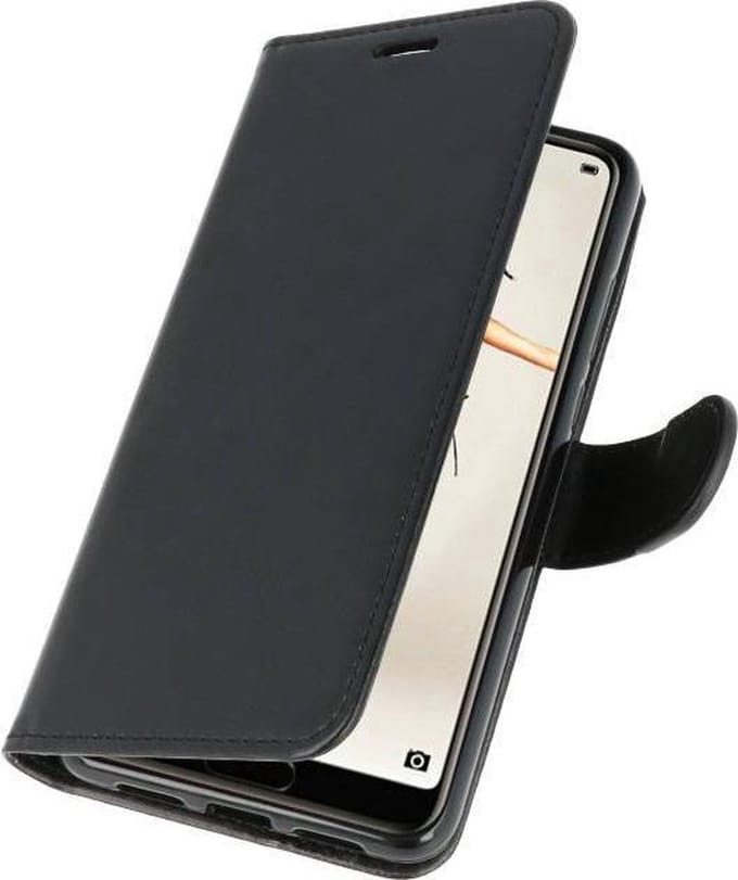 Wallet Cases Hoesje Geschikt voor Huawei P20 Zwart
