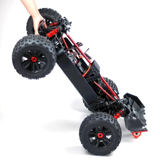 Nylon dubbel wiel Wheelie Raise Head Bar vervanging voor 1/5 ARRMA 8s KRATON / OUTCAST afstandsbediening zwart