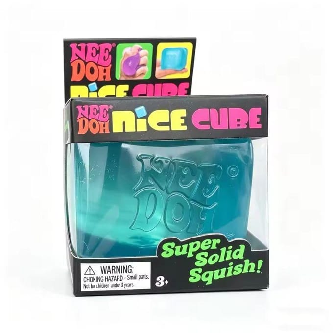 Needoh Nice Cube Sensorische Stressverlichter Fidget Tool voor Angst & Focus Bureau Sensorische Kubus voor Volwassenen & Kinderen