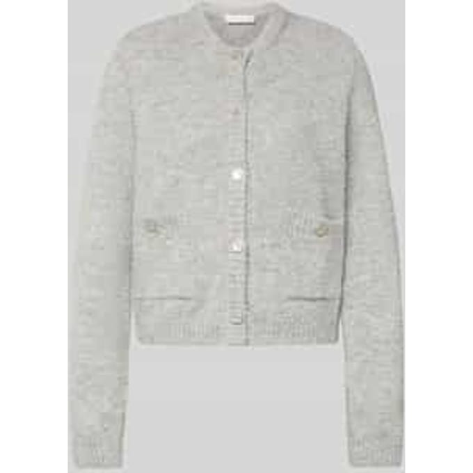 Loose fit gebreid vest met wol-aandeel