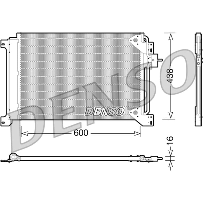 Condensator, airconditioning DENSO DCN12004