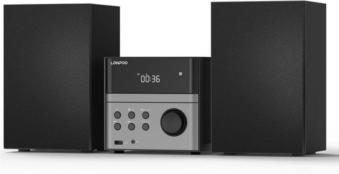 Compacte Stereo-installatie met CD-speler, Bluetooth en FM-Radio