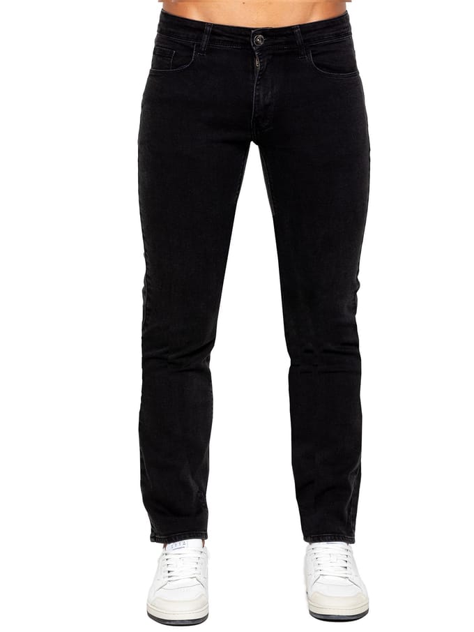 ETO | Heren Rechte Benen Jeans - Zwart