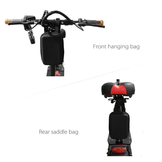 Scooter Hangtas Voorframe Tas Scooter Stuur Tas Scooter Oplader Drager Opbergtas gray