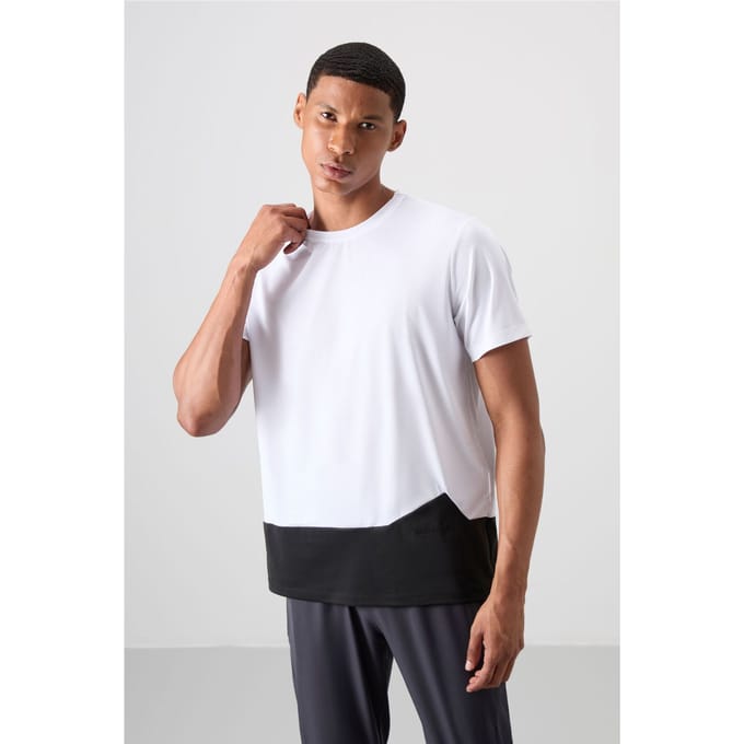 Kleurblok Crew Neck T-shirt