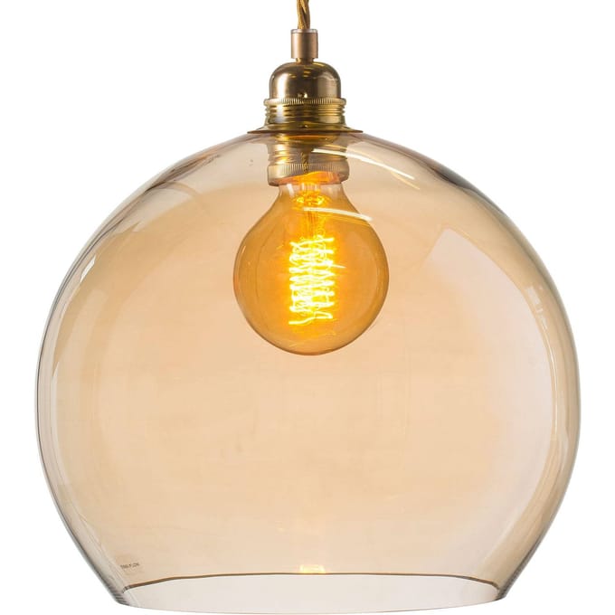 EBB & FLOW Rowan hanglamp goud/goud-rook Ø 28cm