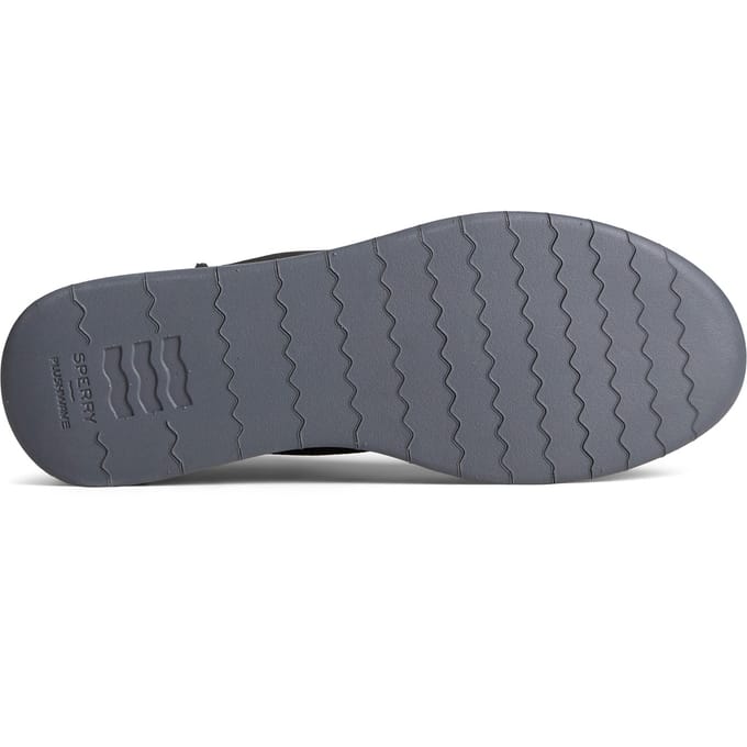 Sperry Coastal Plushwave Dames Enkellaarsjes ZWART