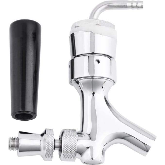 Biertapkraan Tap Schacht Met Elleboog 125  X316   Messing Buis white