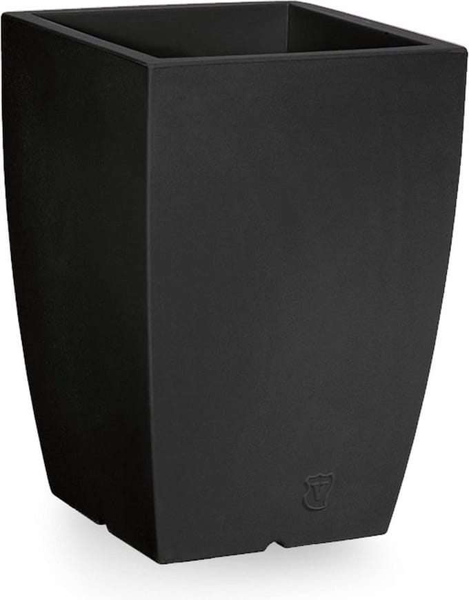 VECA - Bloempot Genesis, vierkant, H50 cm, antraciet