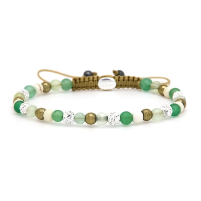 Karma Armband Spiral Oakly White Crystal