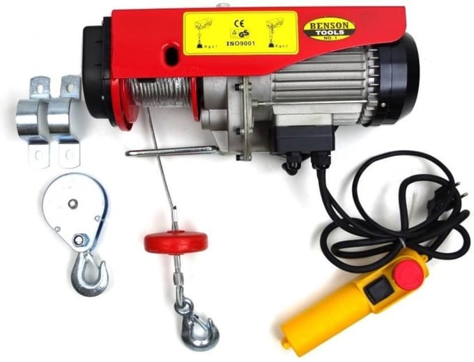Benson Elektrische Takel Lier - 500 kilo - 12 meter kabel - compact