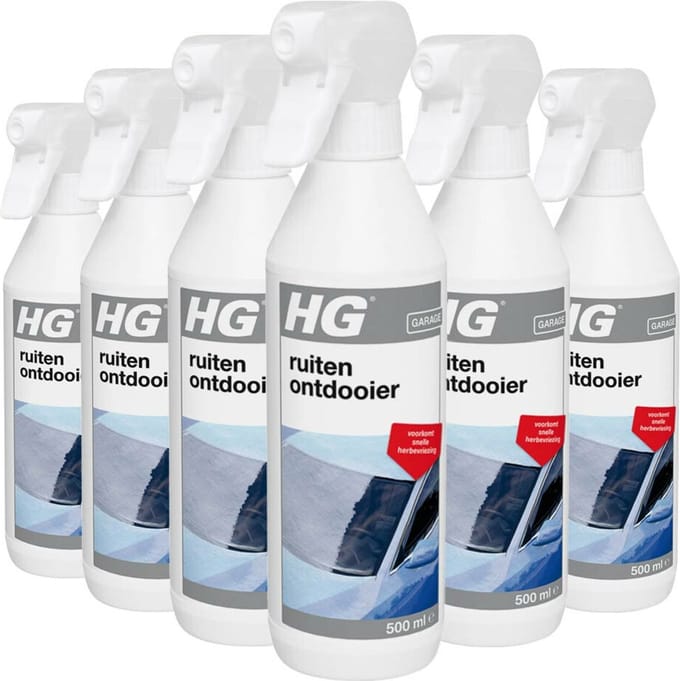 6x HG Ruitenontdooier 500 ml