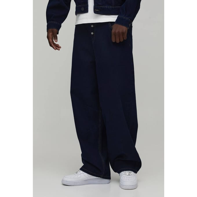 Barrel Fit Co-Ord Jeans | Indigo | Size 50