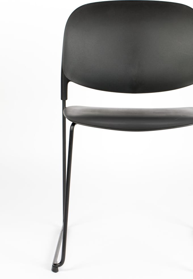 ANLI STYLE CHAIR STACKS BLACK