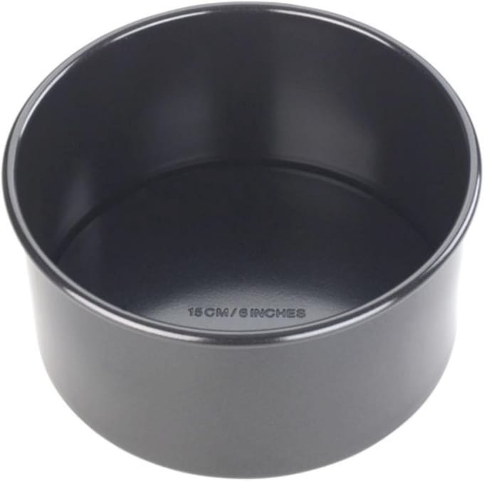 Diepe Ronde Bakvorm 15 cm, Professioneel Koolstofstaal, Ideaal voor Taarten en Gebak