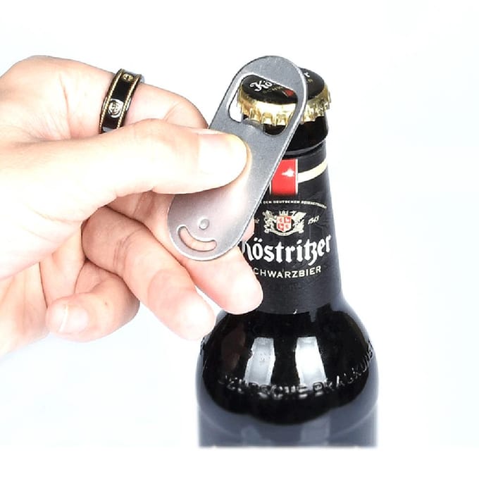 Multifunctionele Blikopener Bieropener Keukenopener Blikopener Bierblikopener Bierflesdop gray