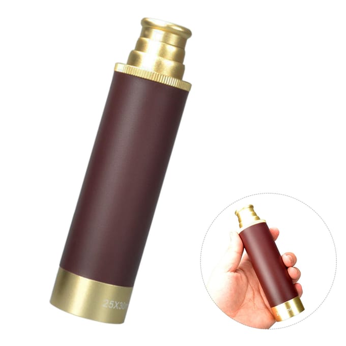 Monoculaire de poche zoomable 25x30 Télescope de pirate portable de poche Télescope monoculaire vintage