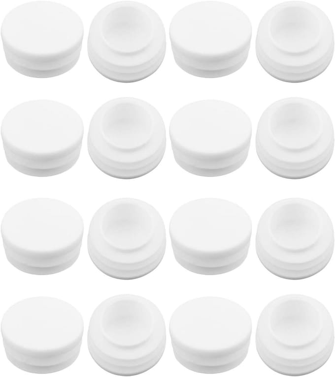 Plastic Plug - Dopjes - Meubels Beschermen - Duurzame Constructie - 25 Mm - Wit