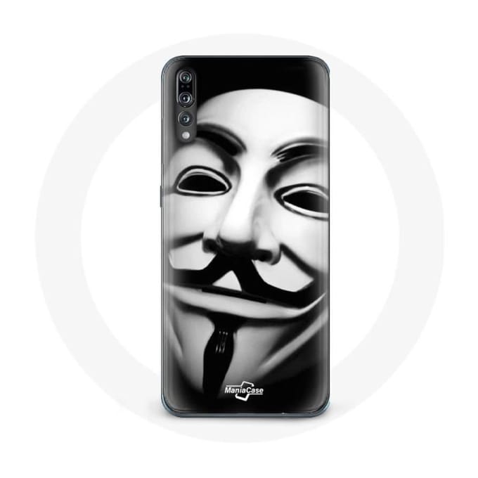 Coque pour Huawei p20 Nous sommes légion masque anonyme