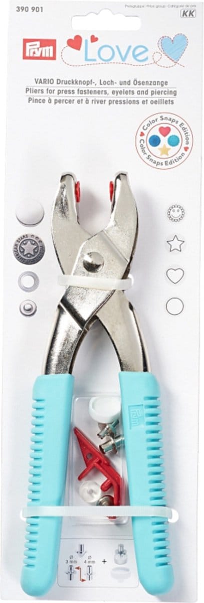 Prym Love VARIO-tang + gereedschap Color Snaps mint