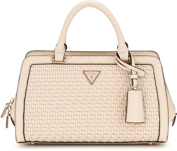 GUESS Handtas Schoudertas Murielle Girlfriend Satchel Bone Beige