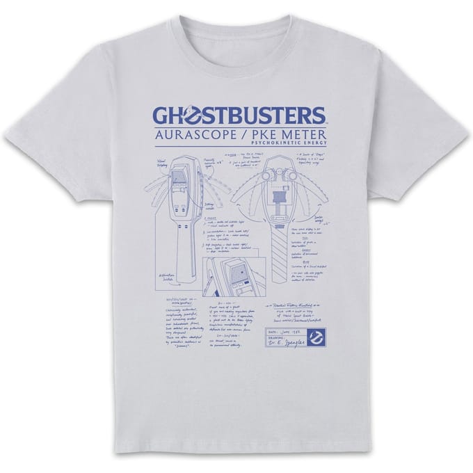 Ghostbusters Ghost Trap Schematic Men's T-Shirt - White - L