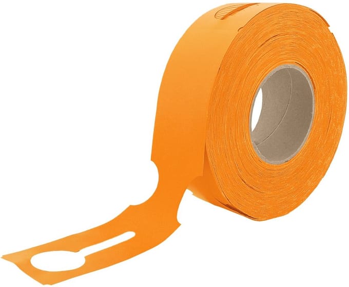 CombiCraft Grote sleufetiketten 273,5x59mm oranje - per 500 stuks