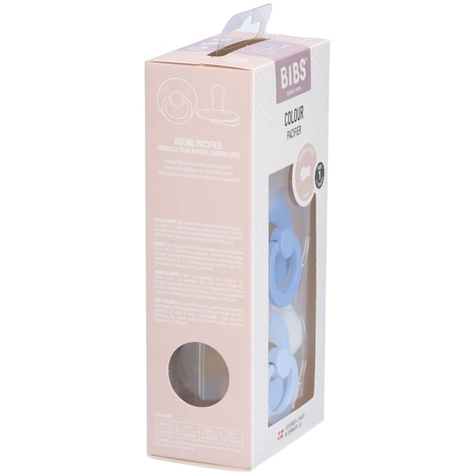 BIBS Fopspeen Sky Blue/Baby Blue Duo 0-6 2 Speen