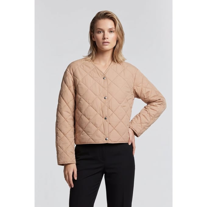 ARKET Kanal Quilt Beige Taglia: L | Giacche corte Outlet | Donna | Marrone