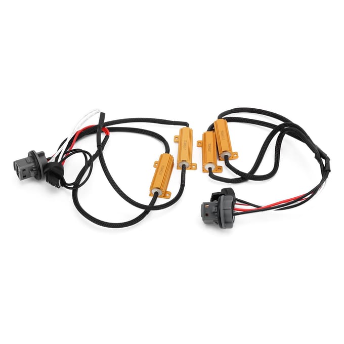 Paar 7443 LED Belastingsweerstand Canceller 50W 6 Ohm voor Koplamp Mistlamp DRL black