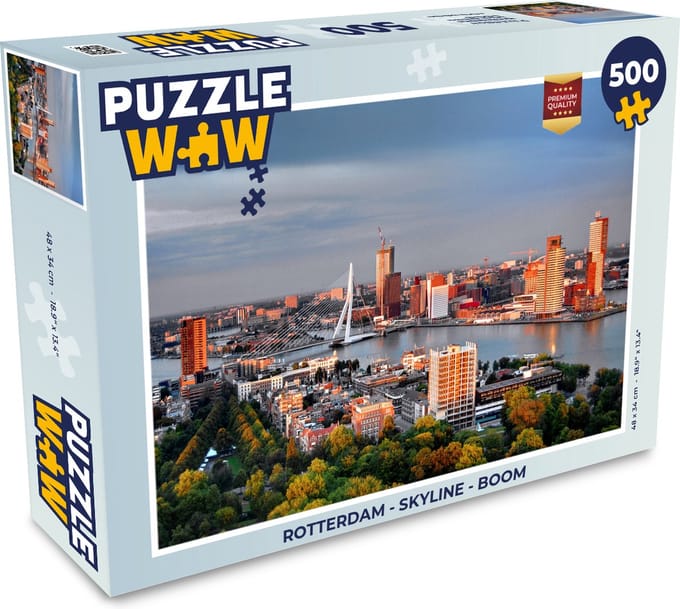 Puzzel Rotterdam - Skyline - Boom - Legpuzzel - Puzzel 500 stukjes