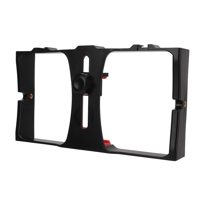 Telefoon Videocamera Kooi ABS Draagbaar Handheld Smartphone Video Stabilisator Rig voor Livestreaming rood