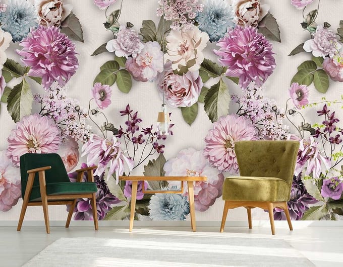 INGK - Floral Utopia Behang - Sunny Morning