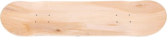 8-laags maple skateboard deck met double concave - natuurlijke uitstraling