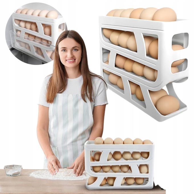 Merkloos Eierhouder Organizer voor 30 Eieren - Koelkast & Keuken