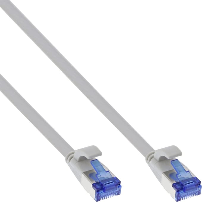 UFTP CAT6a flexibele platte netwerkkabel | TPE LSZH | grijs | 2 meter