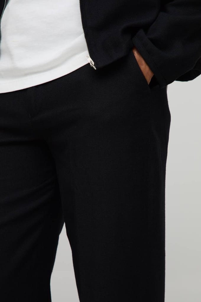 Relaxte Broek met Vaste Taille | Black | Size 30