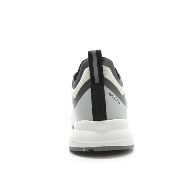 Woden Stelle Transparent Sneakers grijs Textiel - Dames - Maat 38