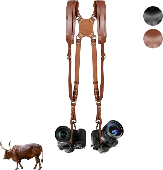 Dubbele Camerariem met X-vormig Ontwerp voor Professionele Fotografen