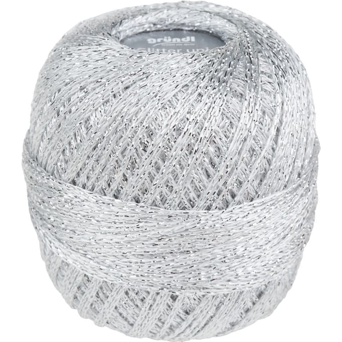 Haakgaren Glitter - Zilver