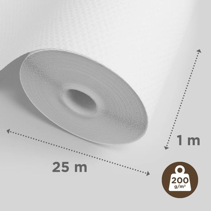 Sencys Glasvliesbehang Ruit - 25 M - 200 G/m²