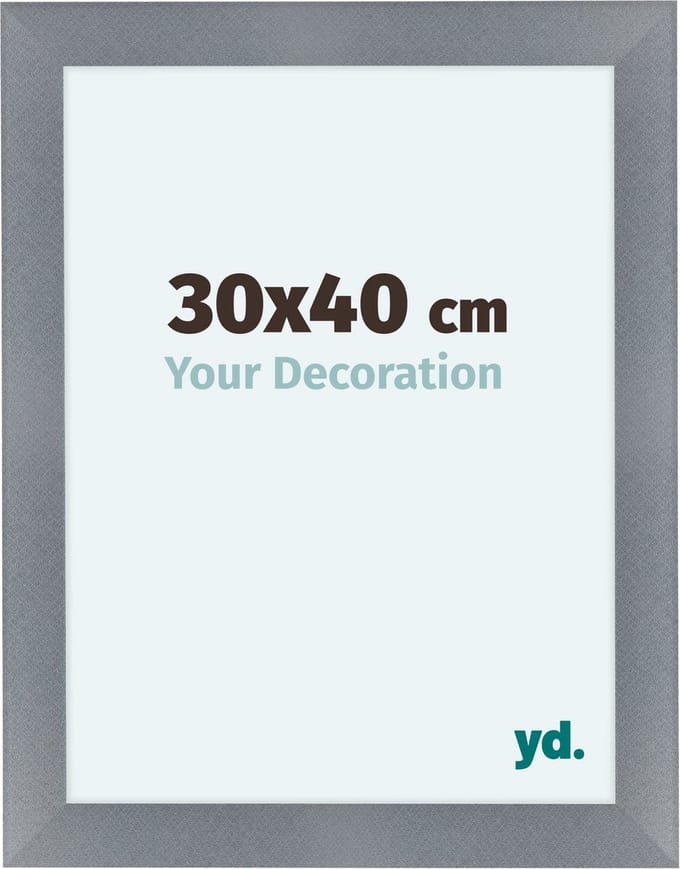 Your Decoration - Fotolijst 30x40 cm - MDF - Aluminium Geborsteld - Como