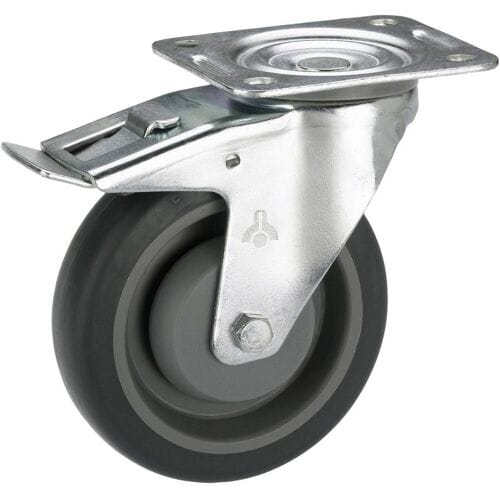 dörner + helmer 716565F Zwenkwiel Wieldiameter: 100 mm Draagvermogen (max.): 150 kg 1 stuk(s)