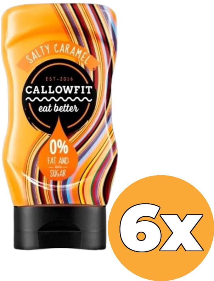 6x Callowfit Salty Caramel Sauce (300 ml)
