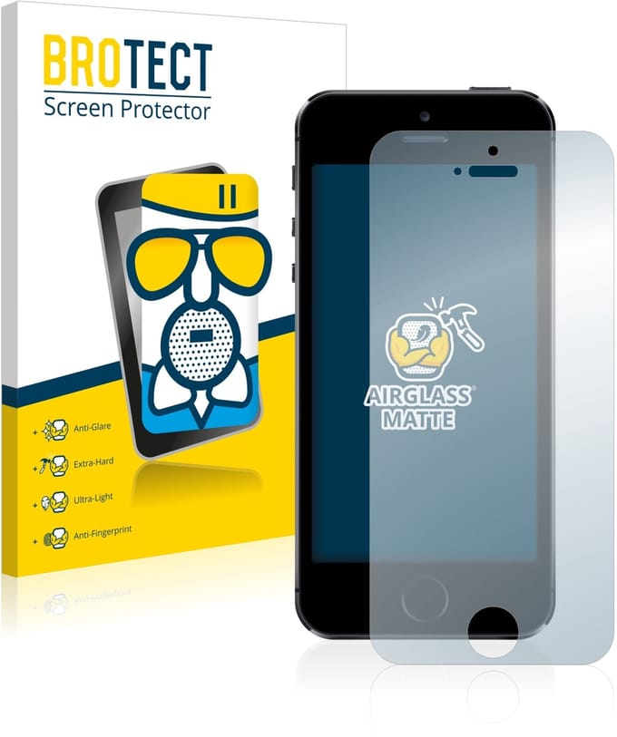 BROTECT - Screenprotector voor Apple iPhone 5 / 5S / 5C / SE 2016 - Folie Beschermfolie Beschermglas matte