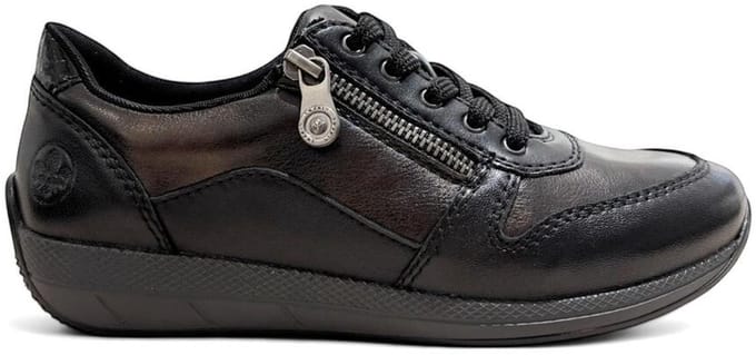 Rieker Veterschoenen - Dames - Zwart - Maat:36